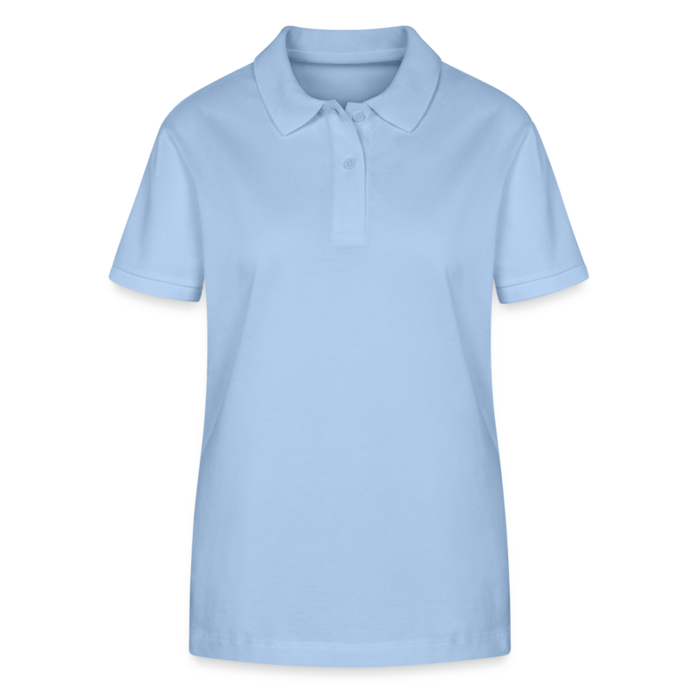 Golfing Turtle - Organic Damen Poloshirt - sky Blue
