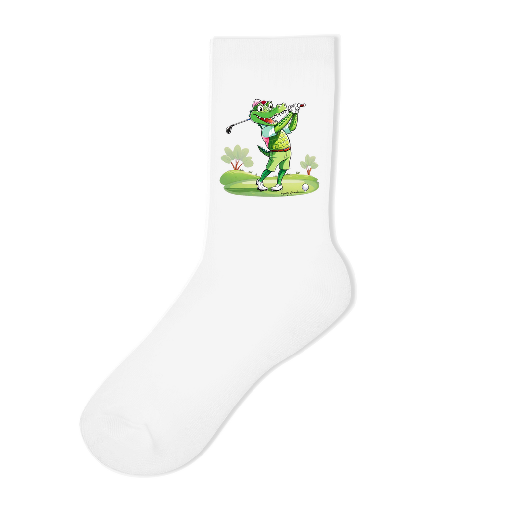 Golfing Crocodile - Socken