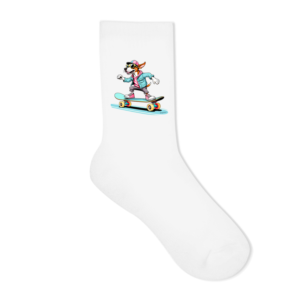 Skateboarding Dog - Socken