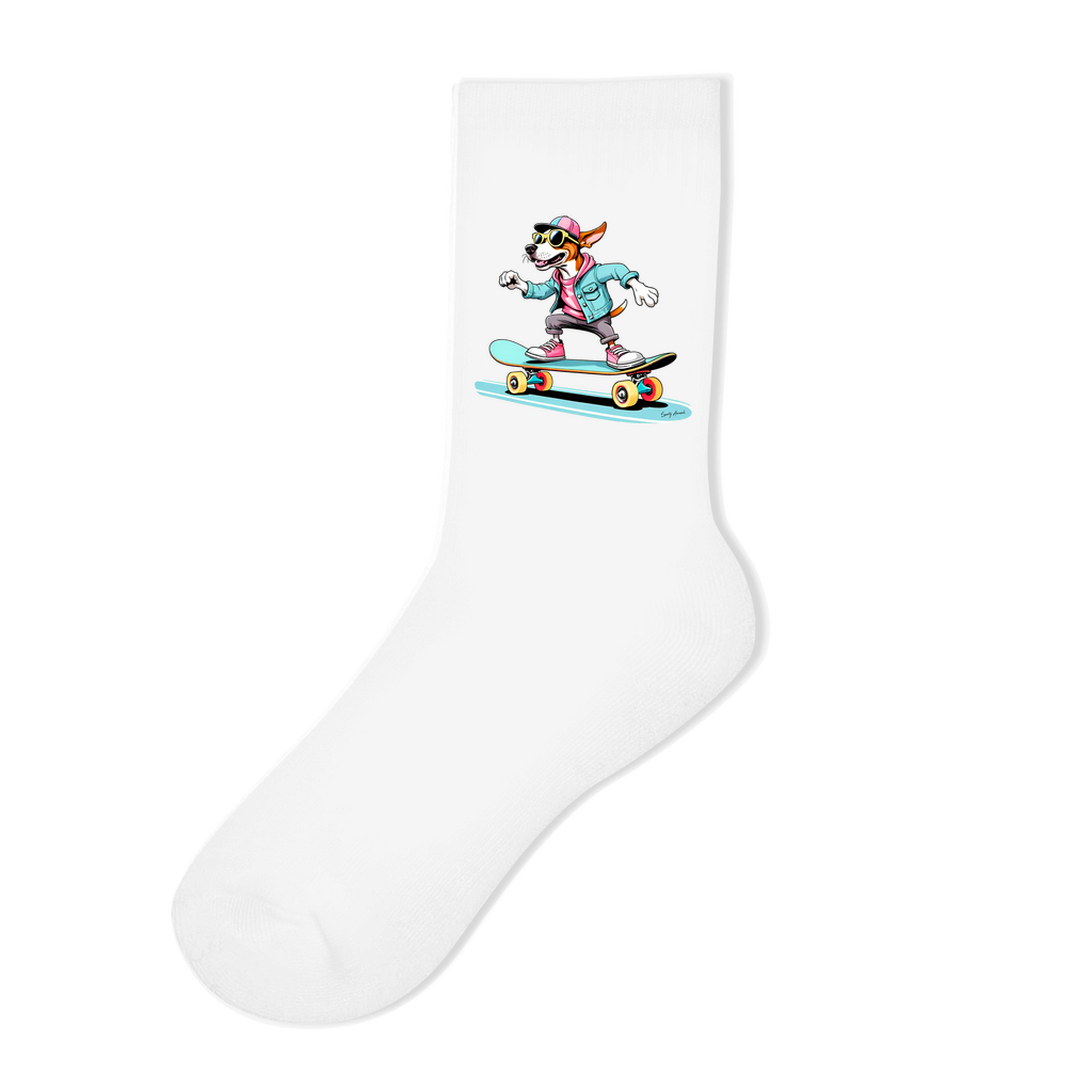 Skateboarding Dog - Socken