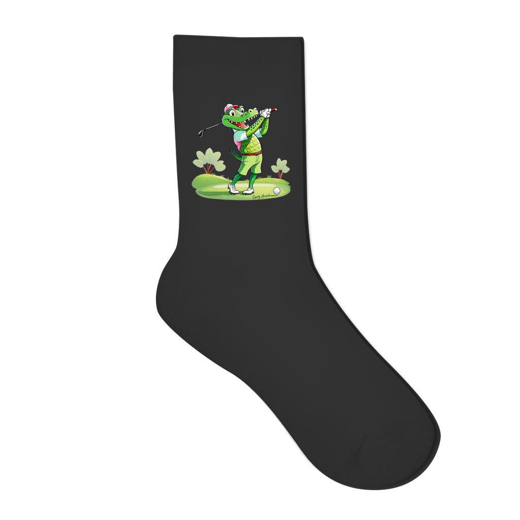Golfing Crocodile - Socken