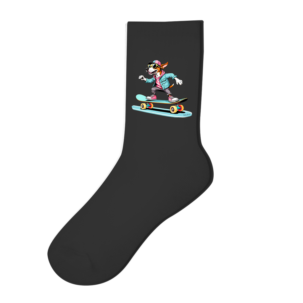 Skateboarding Dog - Socken