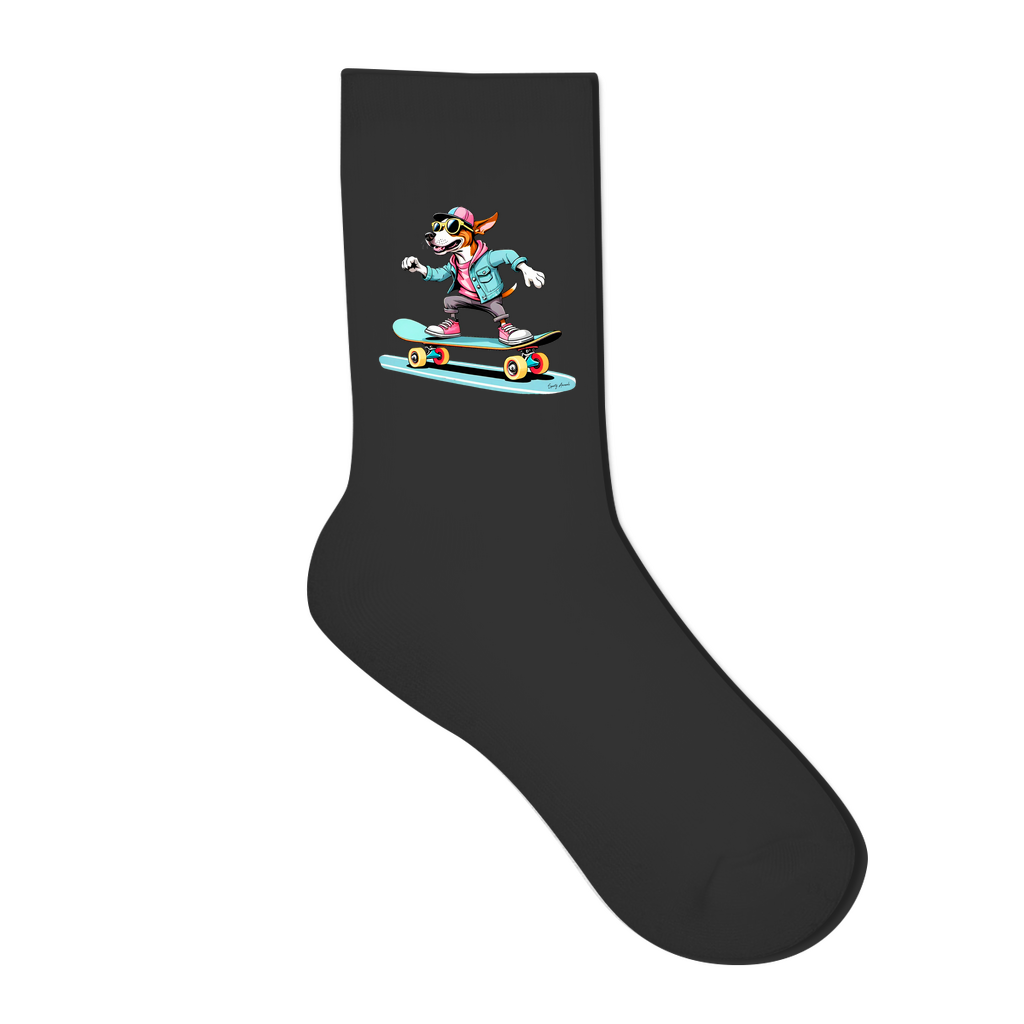 Skateboarding Dog - Socken