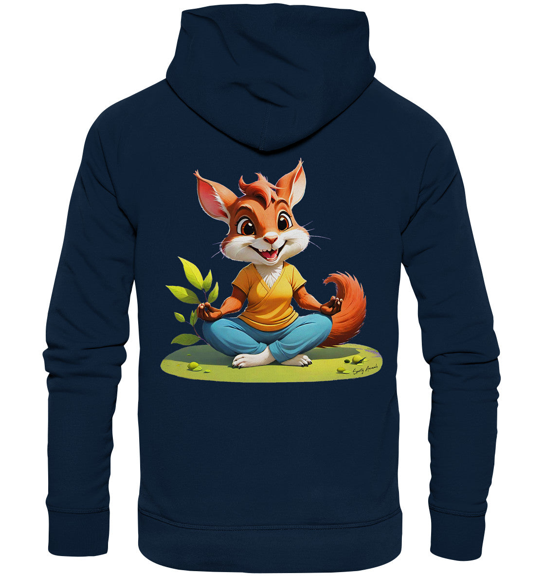 Yoga Squirrel - Organic Fashion Hoodie