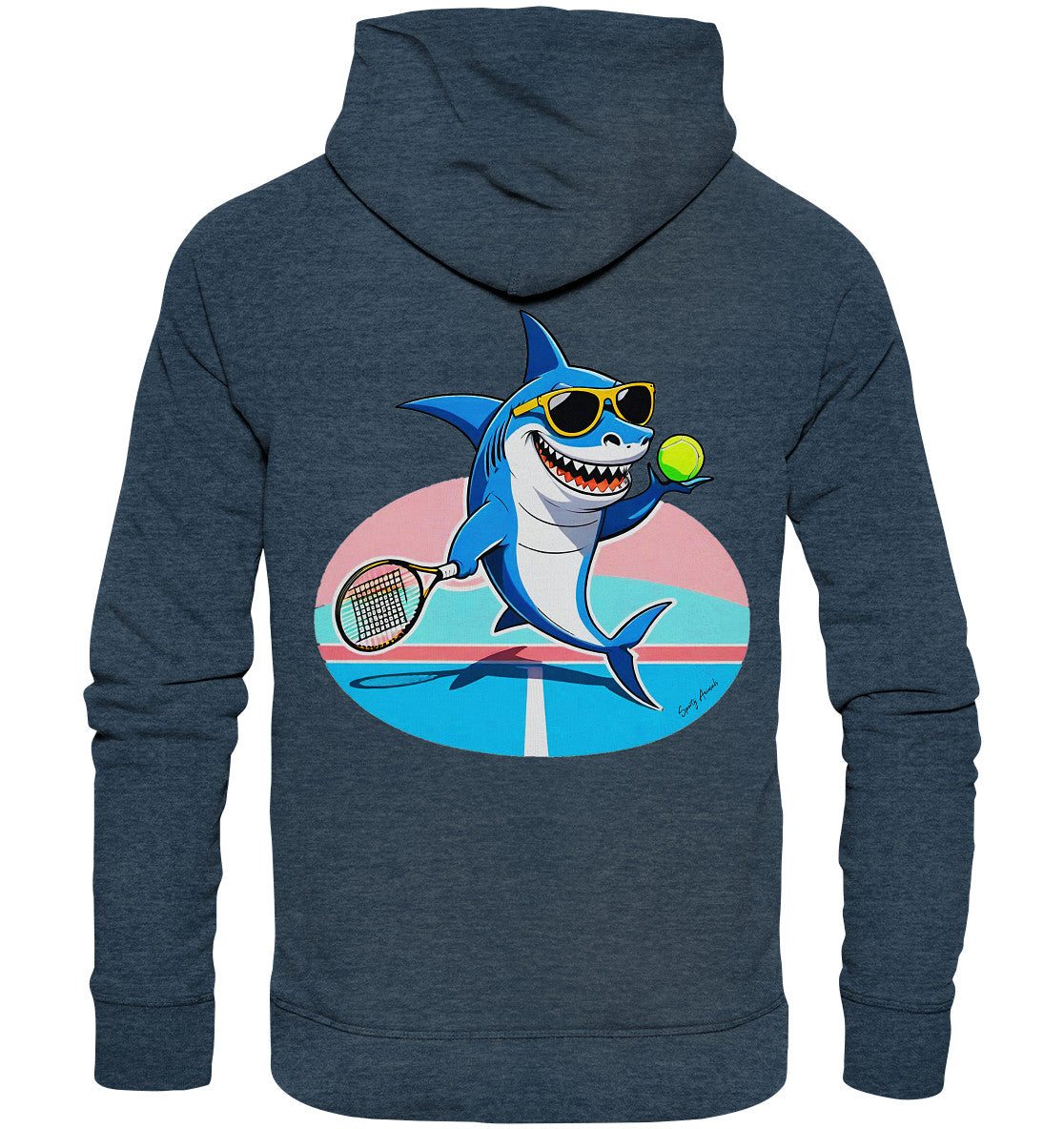 Tennis Shark - Organic Fashion Hoodie