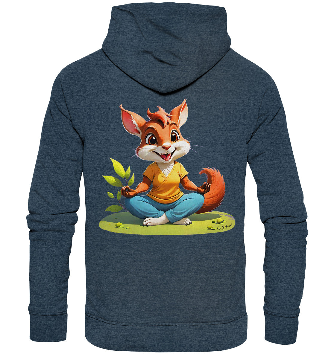 Yoga Squirrel - Organic Fashion Hoodie