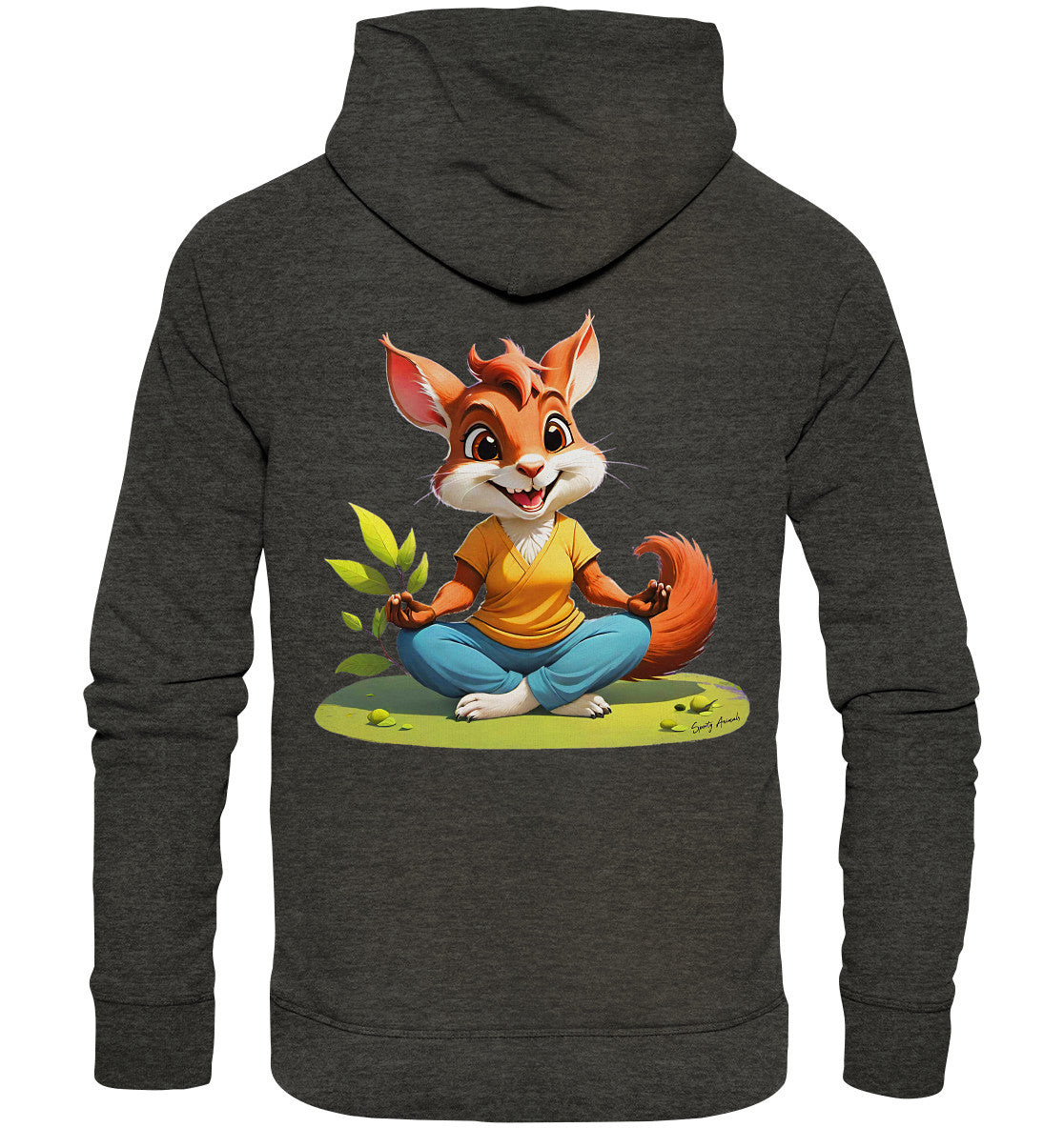 Yoga Squirrel - Organic Fashion Hoodie