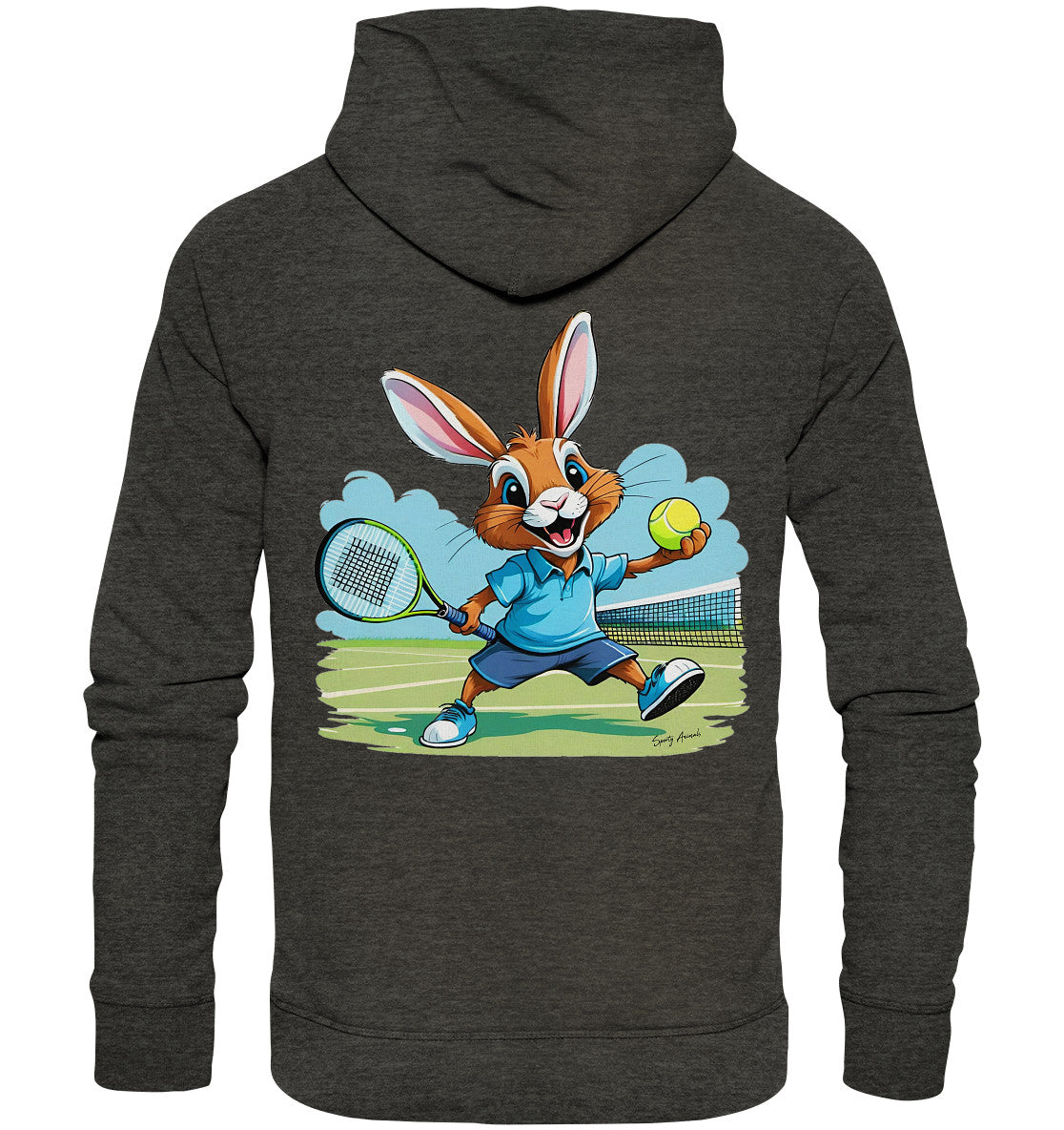 Tennis Bunny - Organic Fashion Hoodie