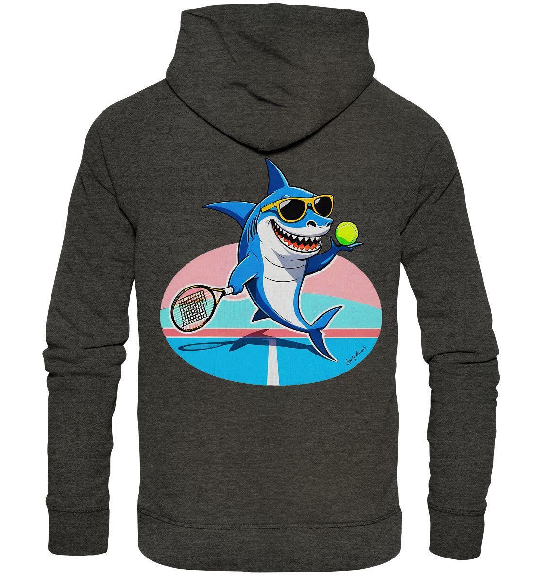 Tennis Shark - Organic Fashion Hoodie