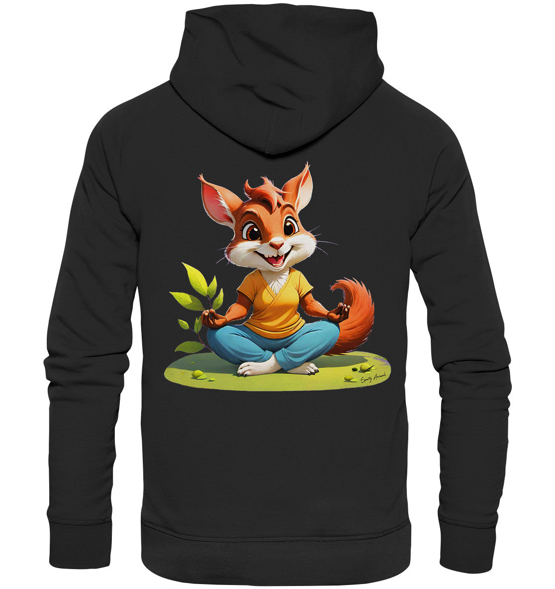 Yoga Squirrel - Organic Fashion Hoodie