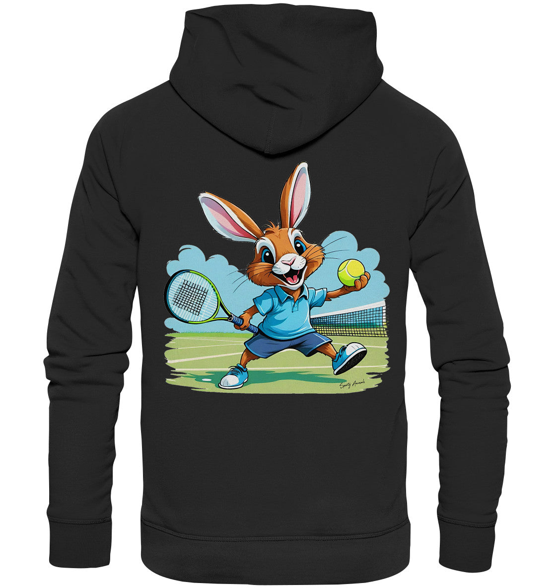 Tennis Bunny - Organic Fashion Hoodie