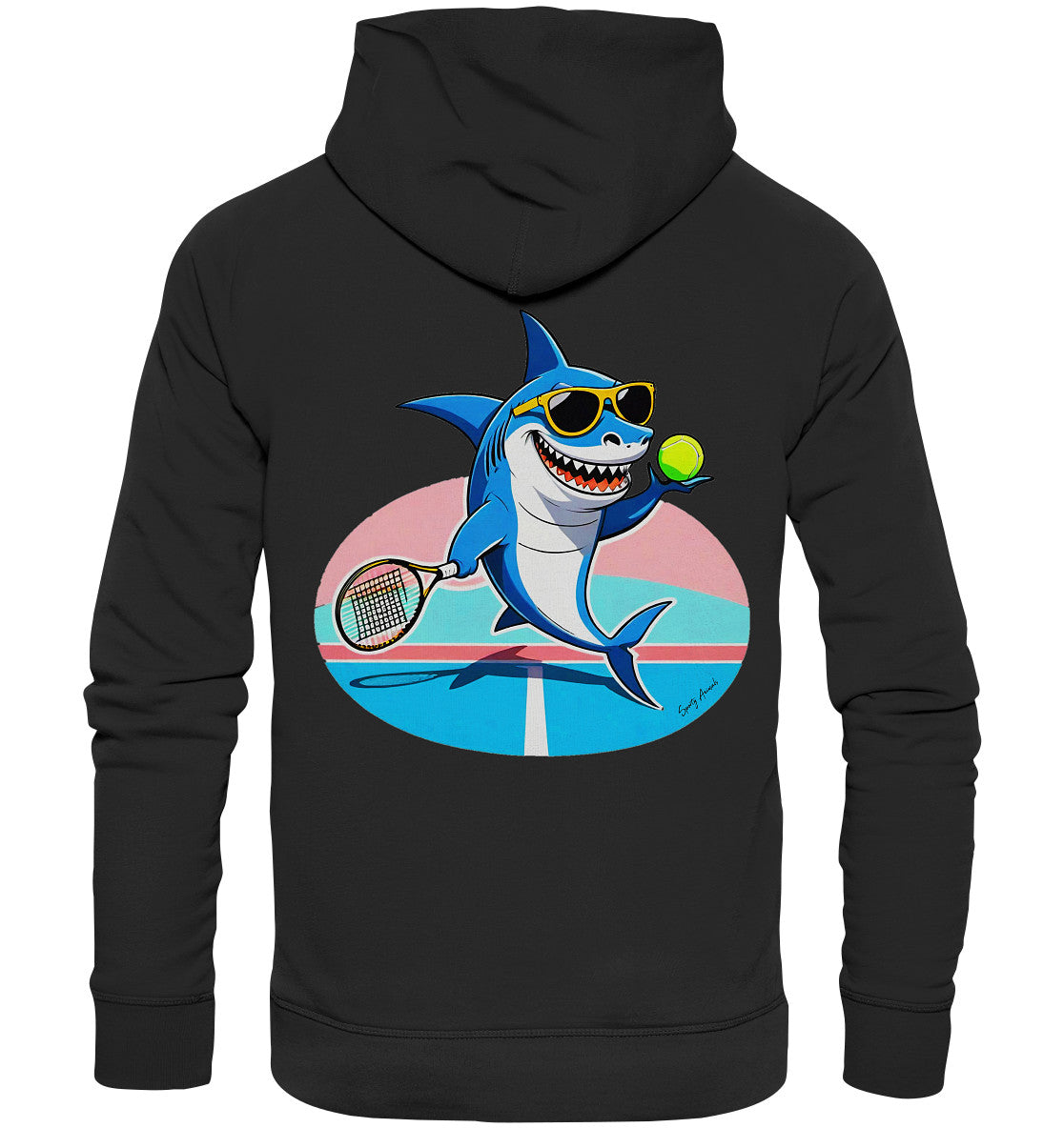Tennis Shark - Organic Fashion Hoodie