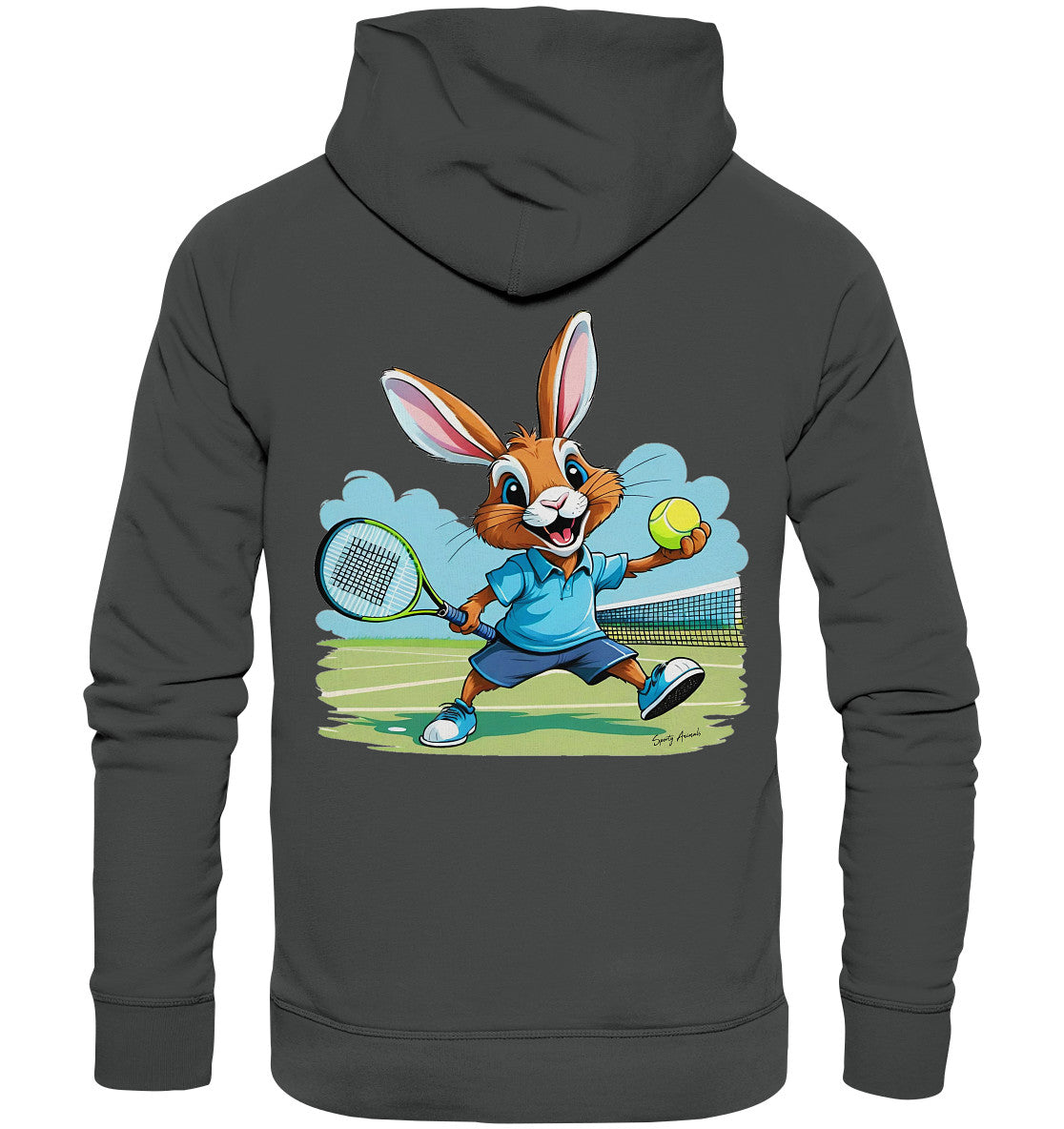 Tennis Bunny - Organic Fashion Hoodie