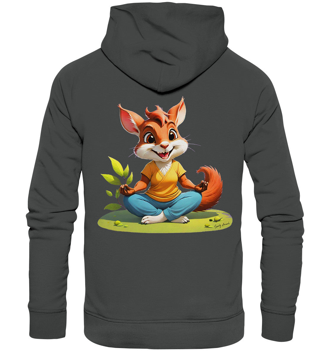 Yoga Squirrel - Organic Fashion Hoodie