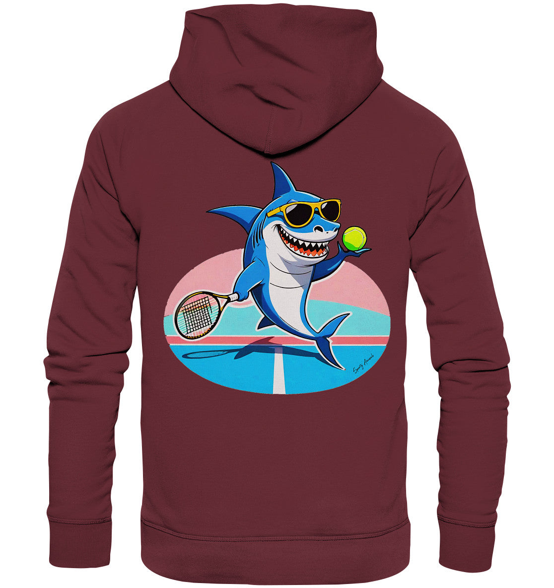 Tennis Shark - Organic Fashion Hoodie