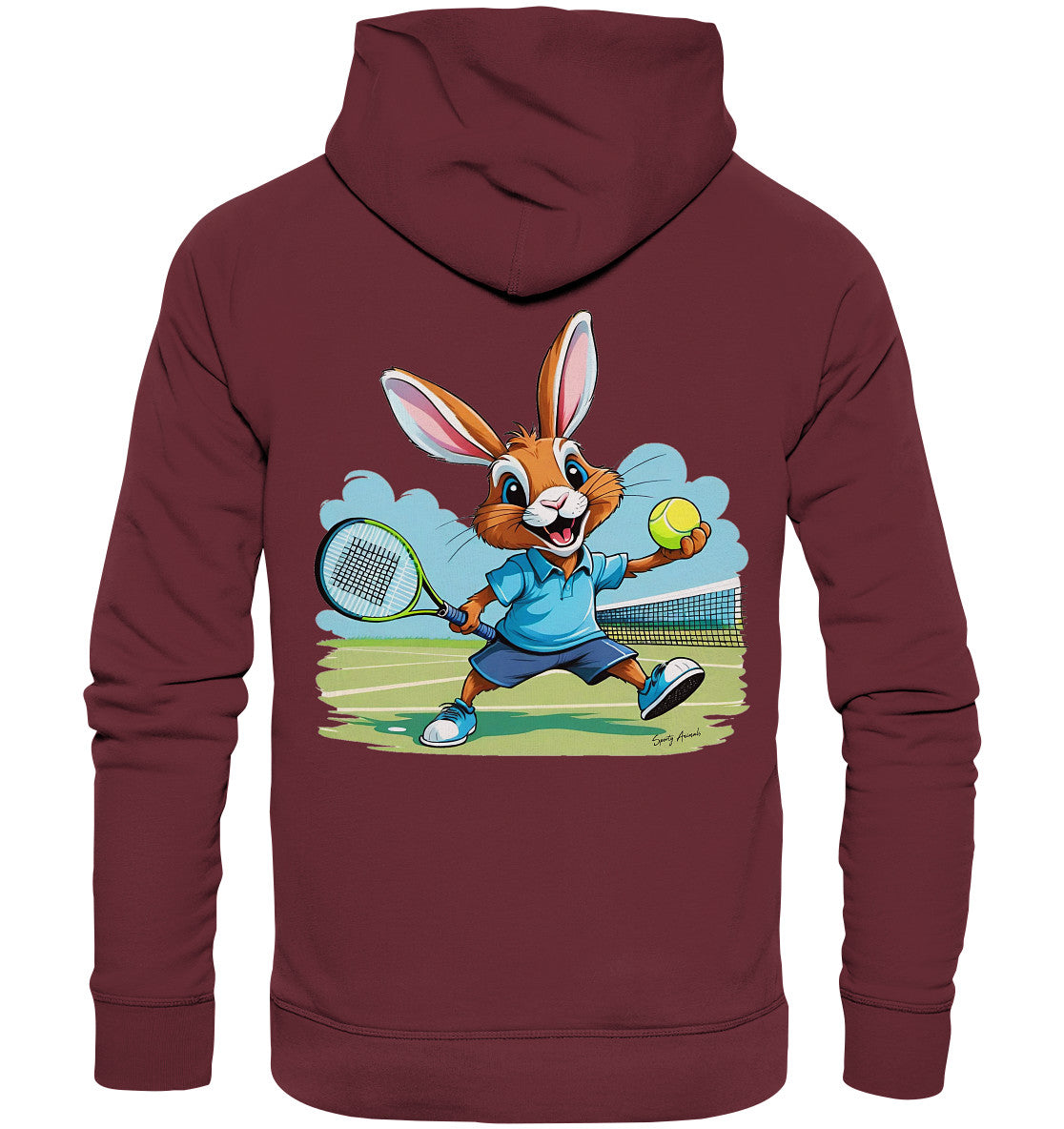 Tennis Bunny - Organic Fashion Hoodie
