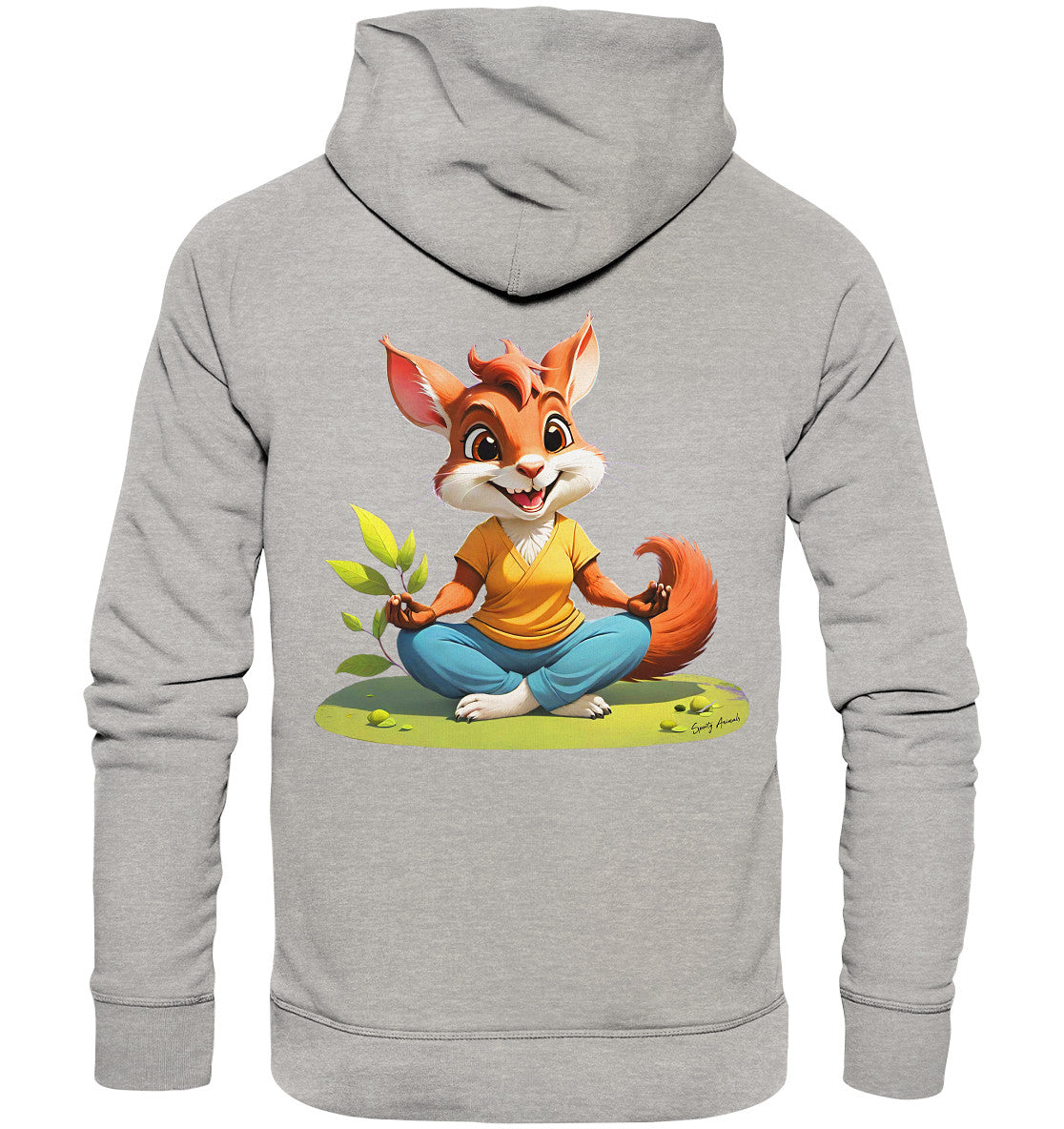 Yoga Squirrel - Organic Fashion Hoodie