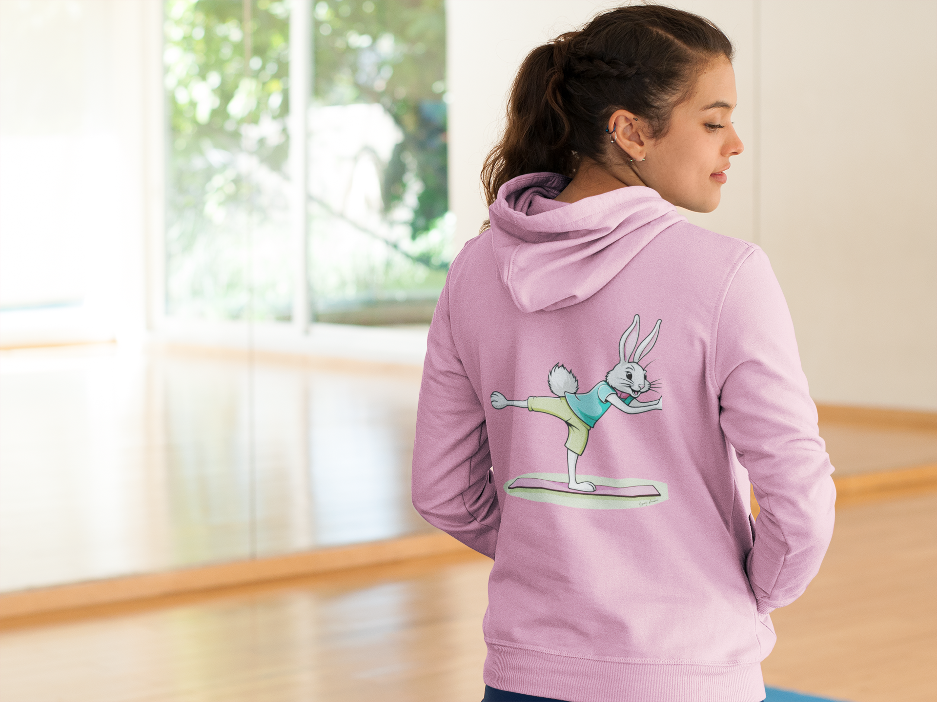 Pilates Bunny - Organic Premium Hoodie