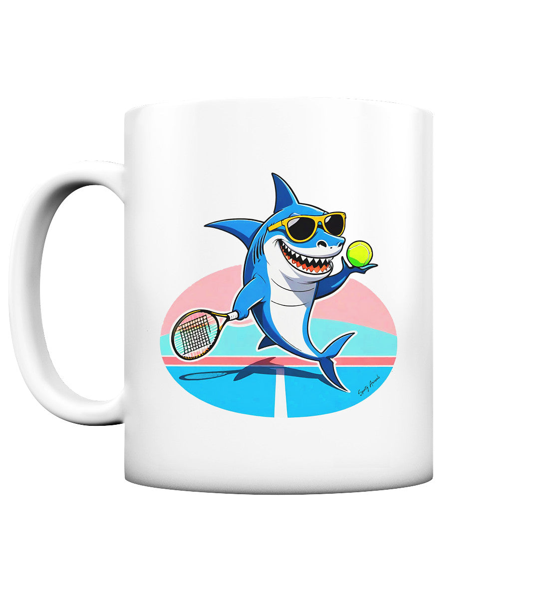 Tennis Shark - Tasse matt