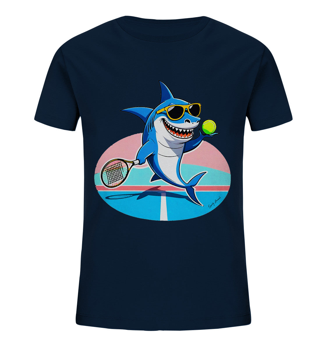 Tennis Shark - Kids Organic Shirt