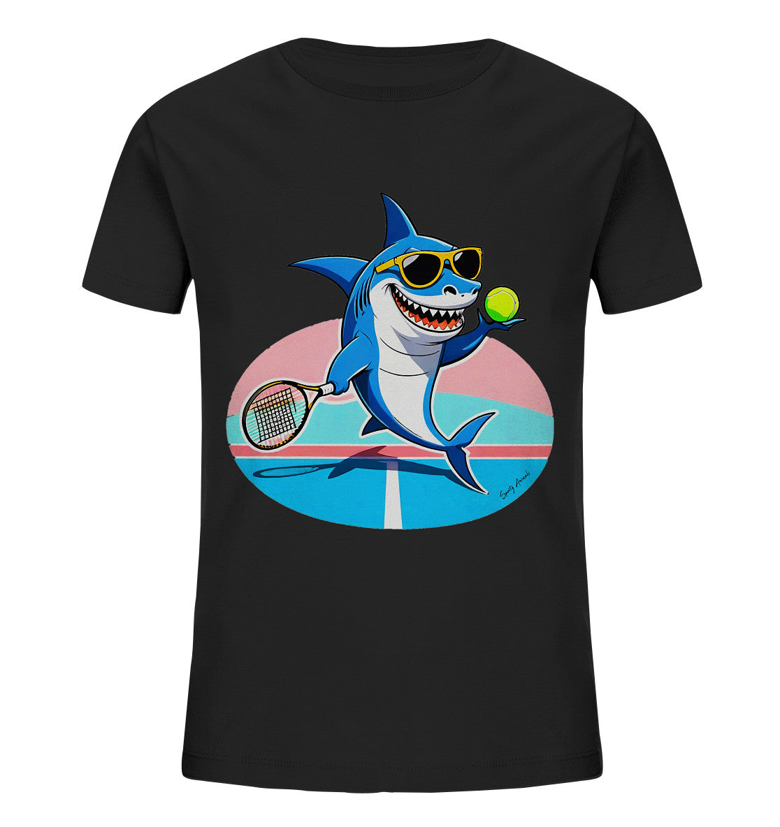 Tennis Shark - Kids Organic Shirt