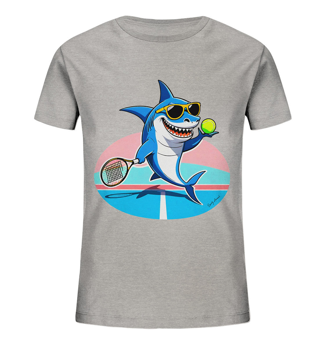 Tennis Shark - Kids Organic Shirt