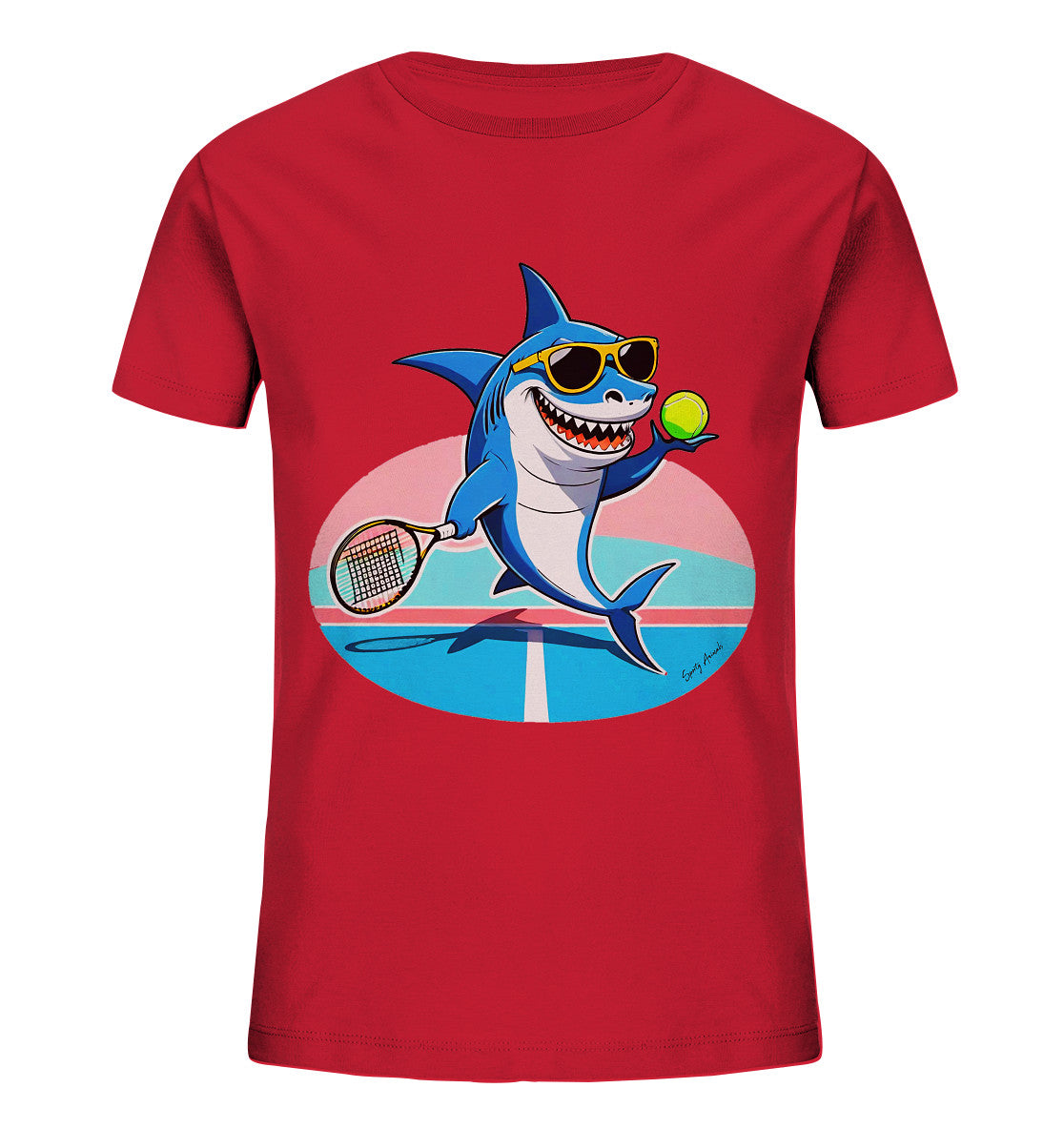 Tennis Shark - Kids Organic Shirt