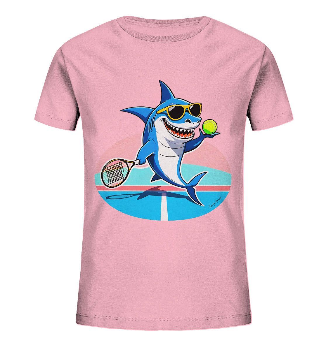 Tennis Shark - Kids Organic Shirt