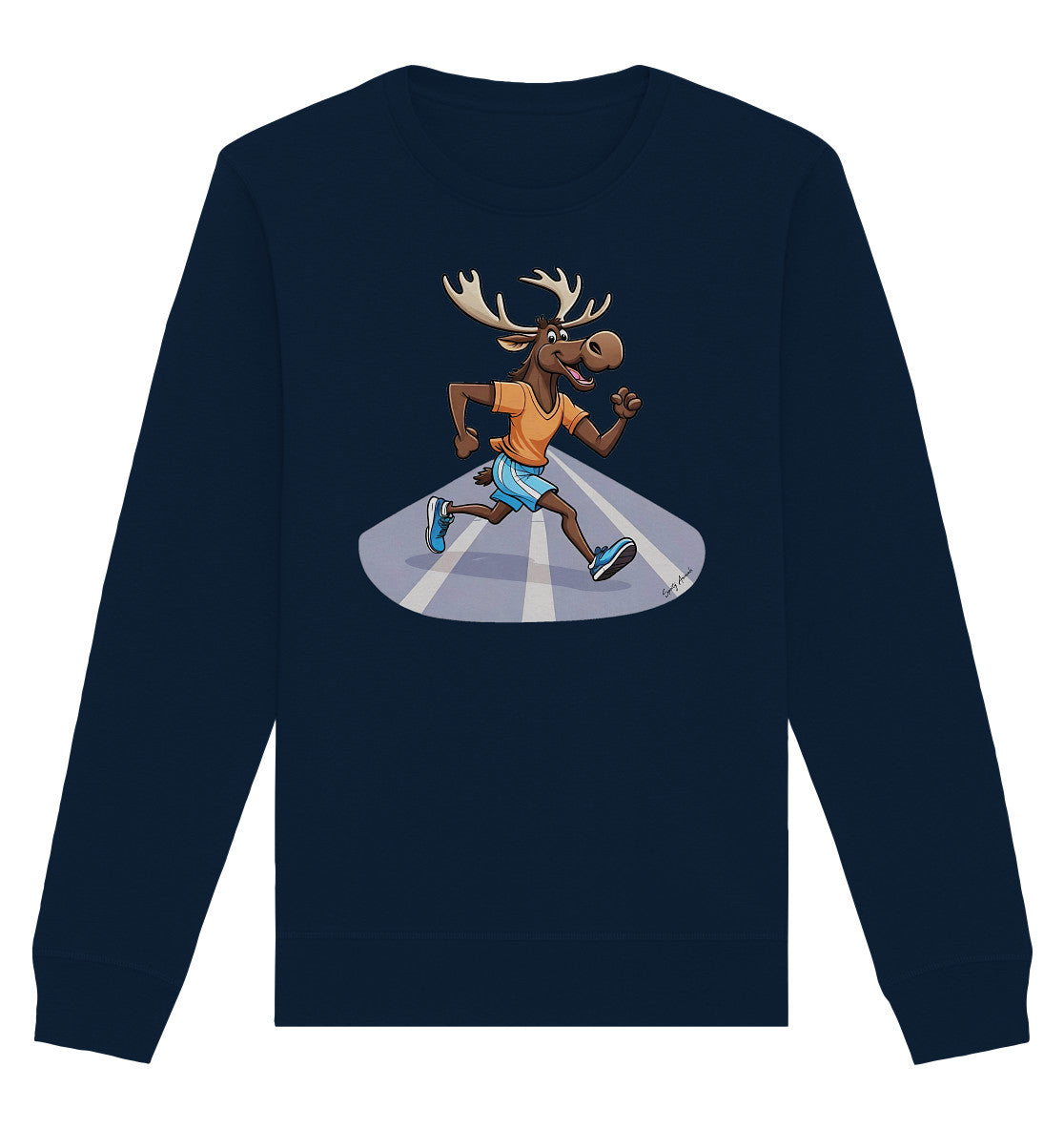 Running Elk - Organic Basic Unisex Sweatshirt