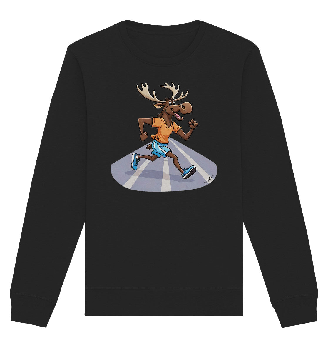Running Elk - Organic Basic Unisex Sweatshirt