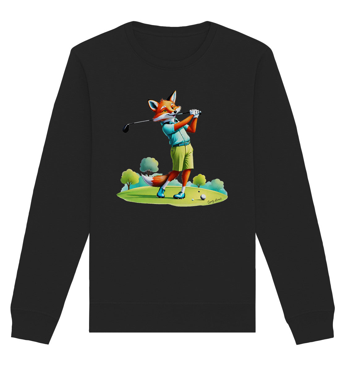 Golfing Fox - Organic Basic Unisex Sweatshirt