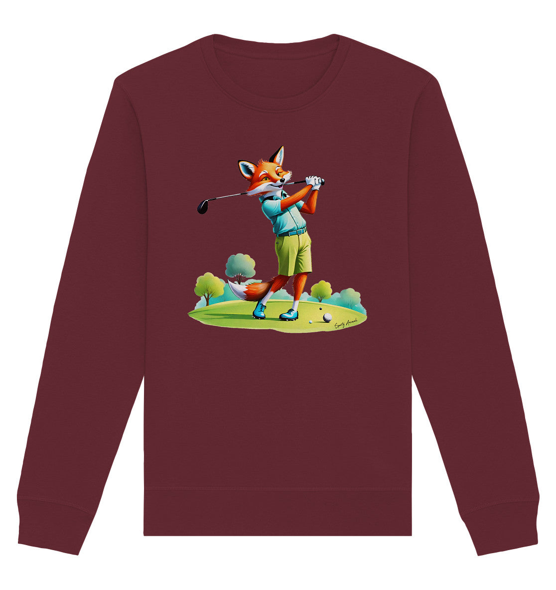 Golfing Fox - Organic Basic Unisex Sweatshirt