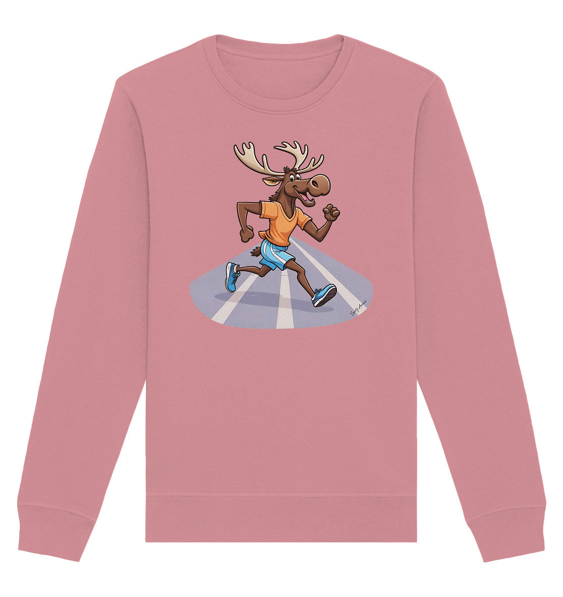 Running Elk - Organic Basic Unisex Sweatshirt