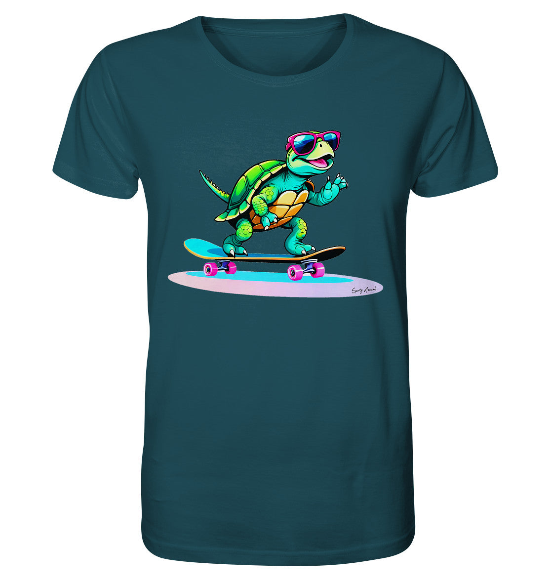 Skateboarding Turtle - Organic Shirt