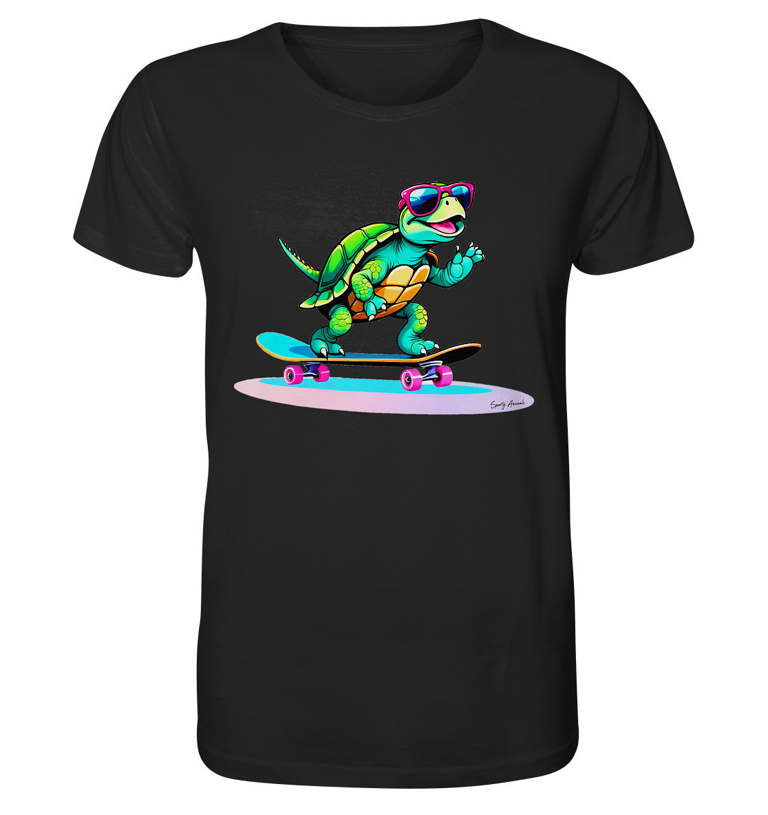 Skateboarding Turtle - Organic Shirt
