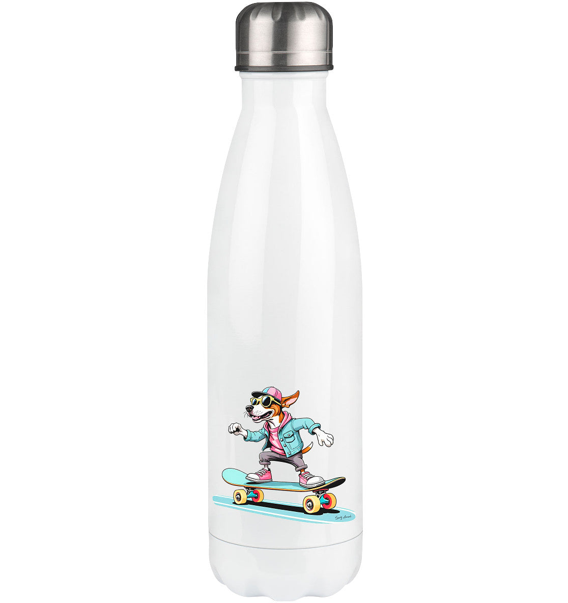 Skateboarding Dog - Thermosflasche 500ml