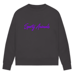 Damen Premium Bio Sweatshirt Yoga Cat