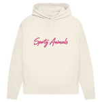 Hoodie für Damen aus Bio-Baumwolle – Schildkröte beim Golf | Sporty Animals
