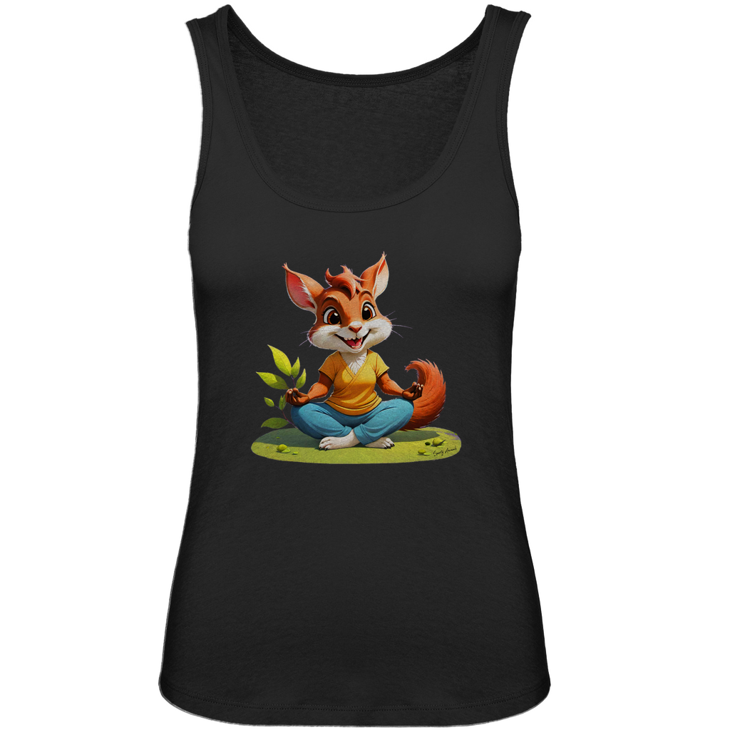 Yoga Squirrel - Damen Premium Organic Tank Top