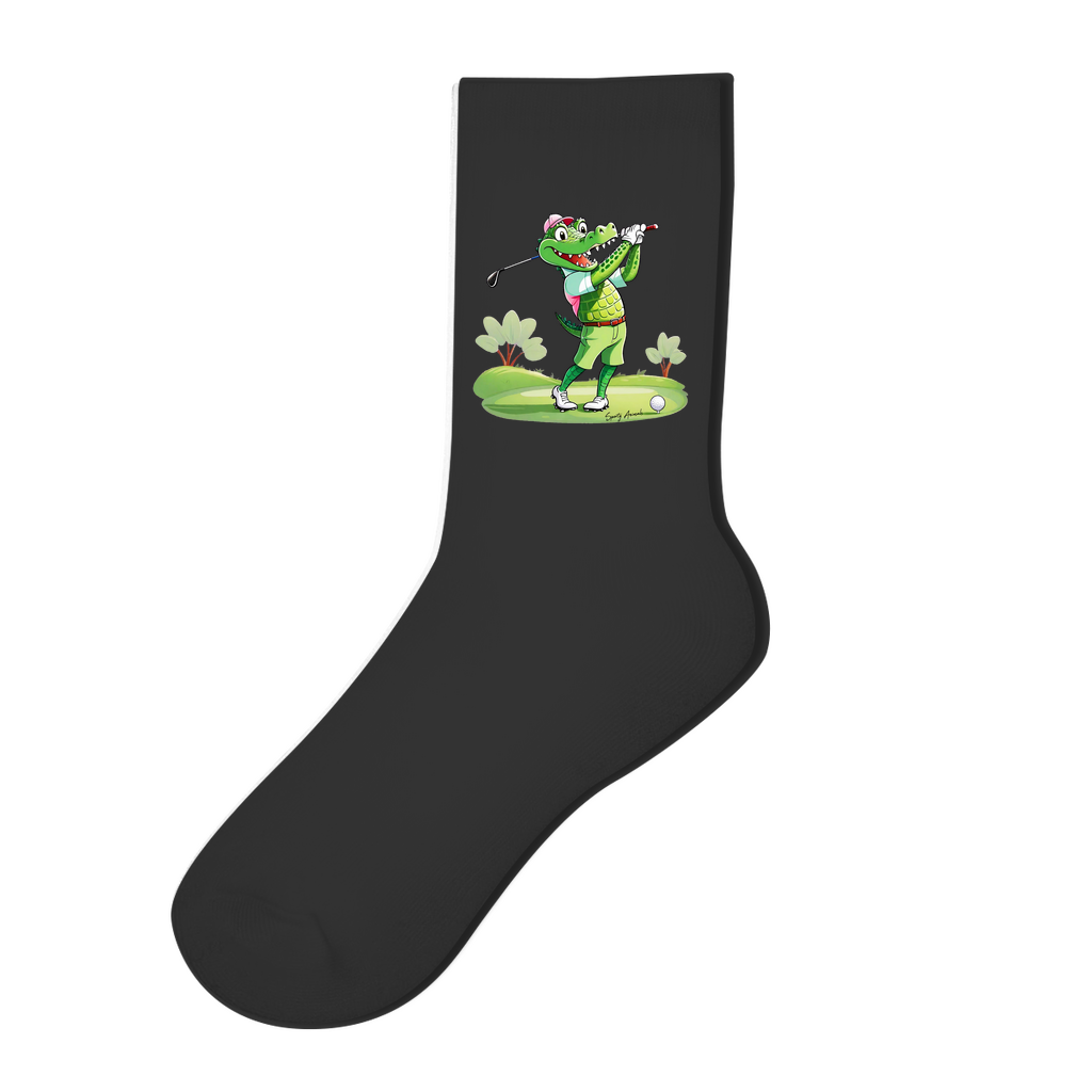 Golfing Crocodile - Socken