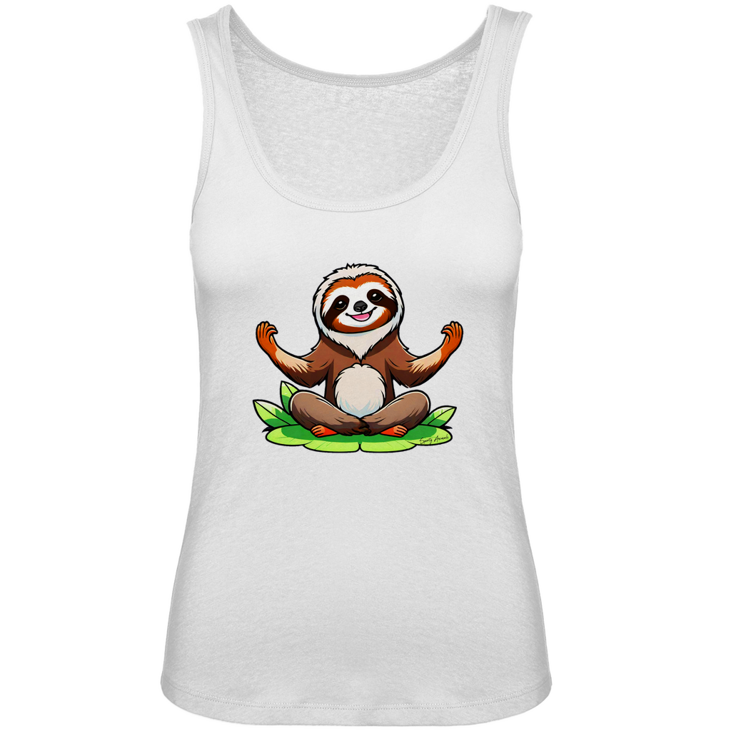 Yoga Sloth - Damen Premium Organic Tank Top