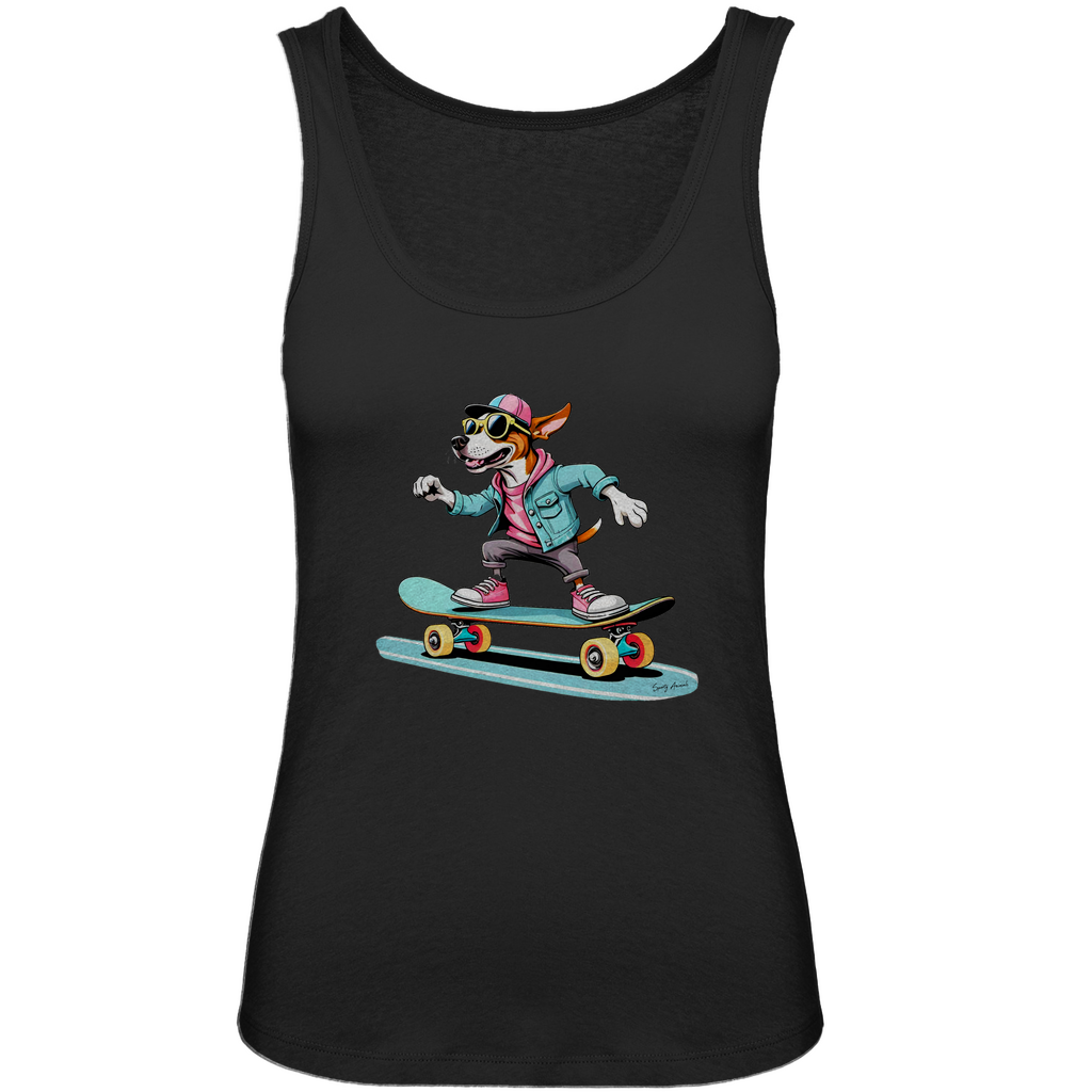 Skateboarding Dog - Damen Premium Organic Tank Top