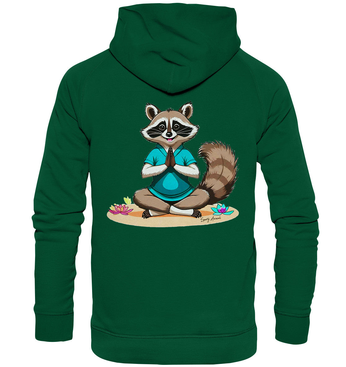 Yoga Raccoon - Basic Unisex Hoodie