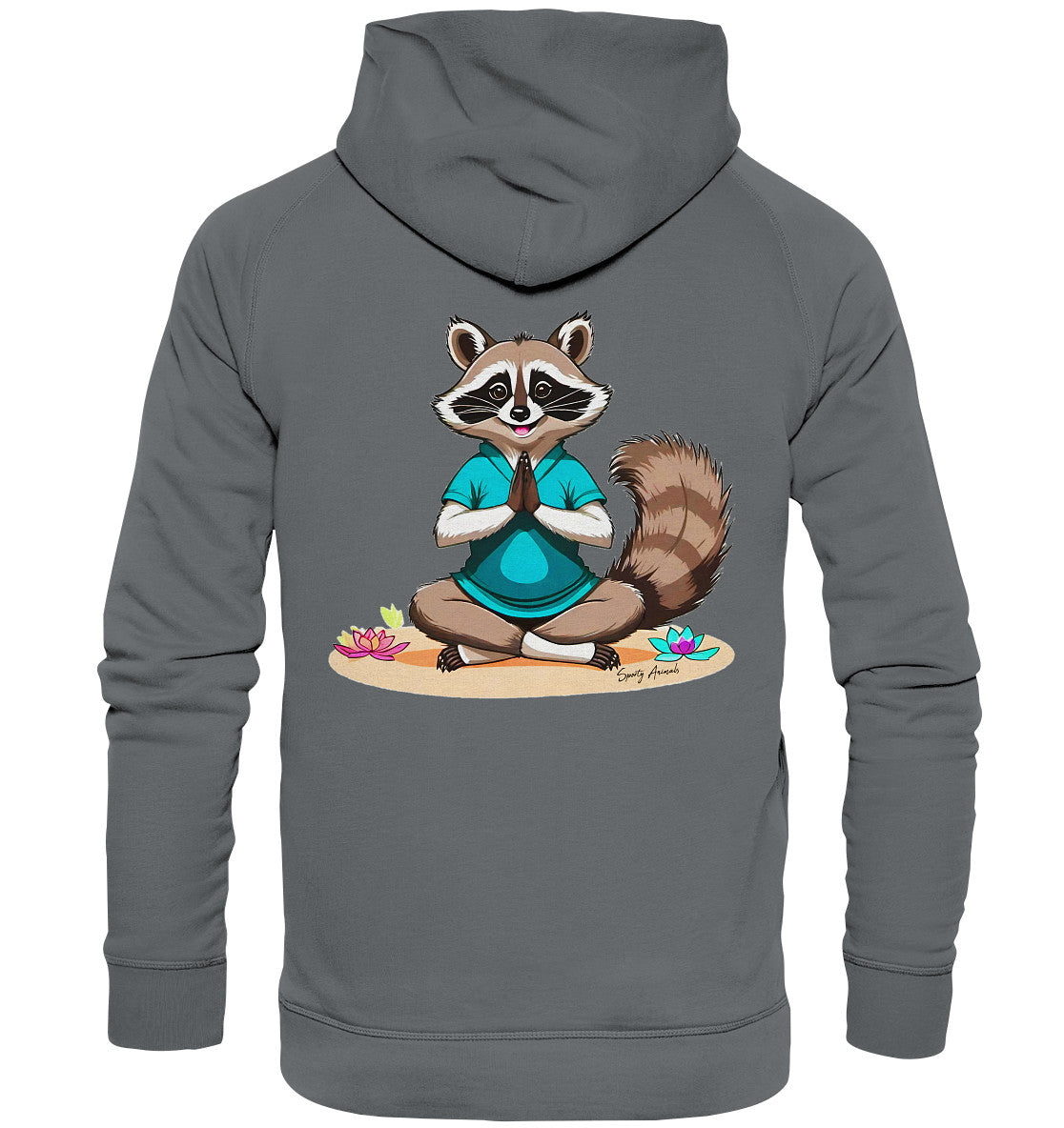 Yoga Raccoon - Basic Unisex Hoodie