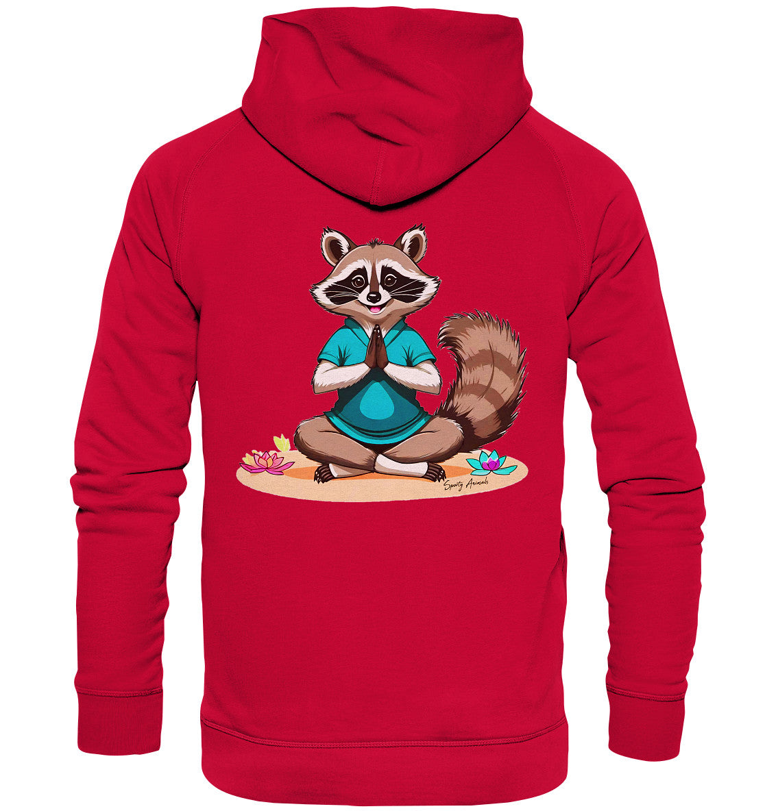 Yoga Raccoon - Basic Unisex Hoodie