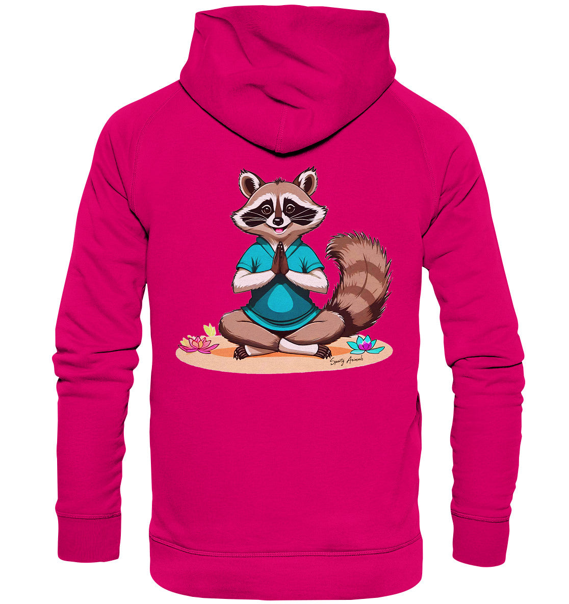 Yoga Raccoon - Basic Unisex Hoodie