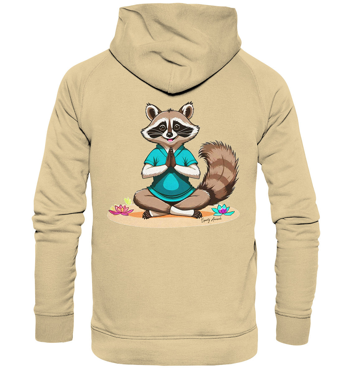 Yoga Raccoon - Basic Unisex Hoodie