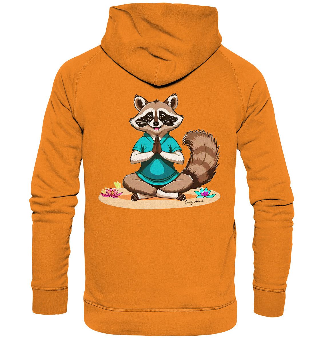 Yoga Raccoon - Basic Unisex Hoodie