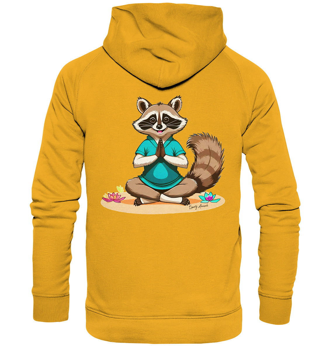 Yoga Raccoon - Basic Unisex Hoodie