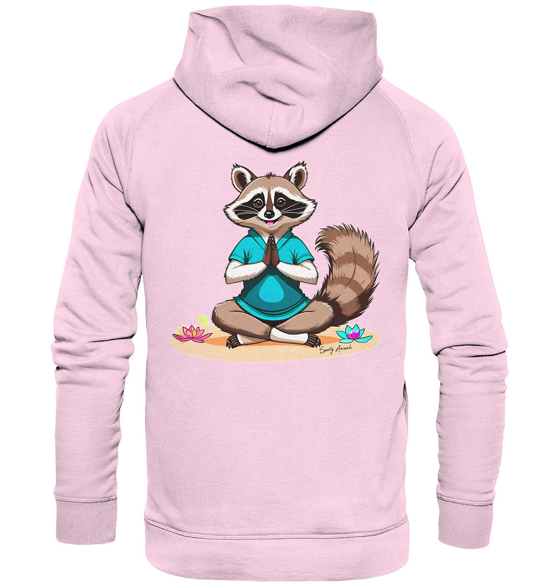 Yoga Raccoon - Basic Unisex Hoodie